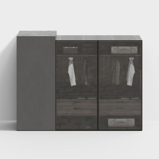 Modern City Wardrobe 3D model