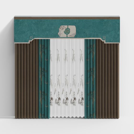 Vintage Theater Curtain 3D model