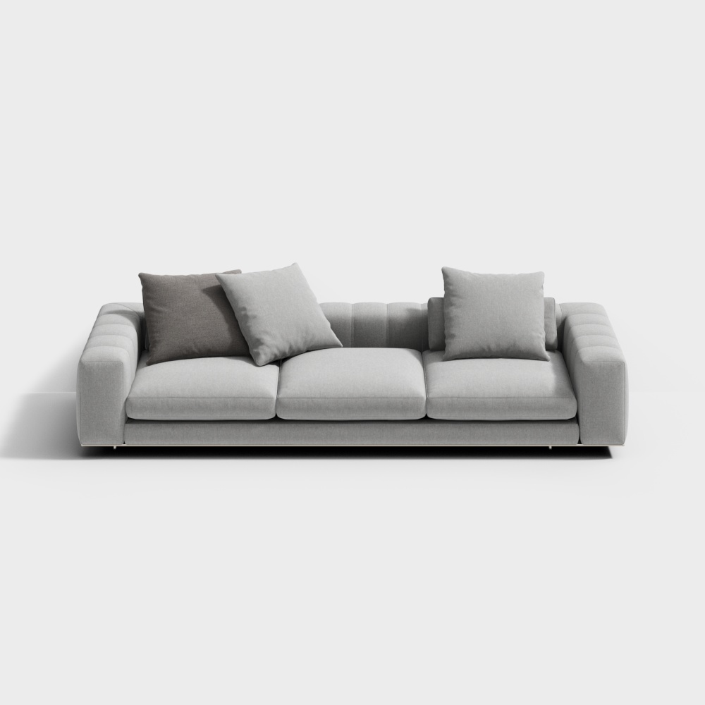 Modern Fabric Multi-Person Sofa