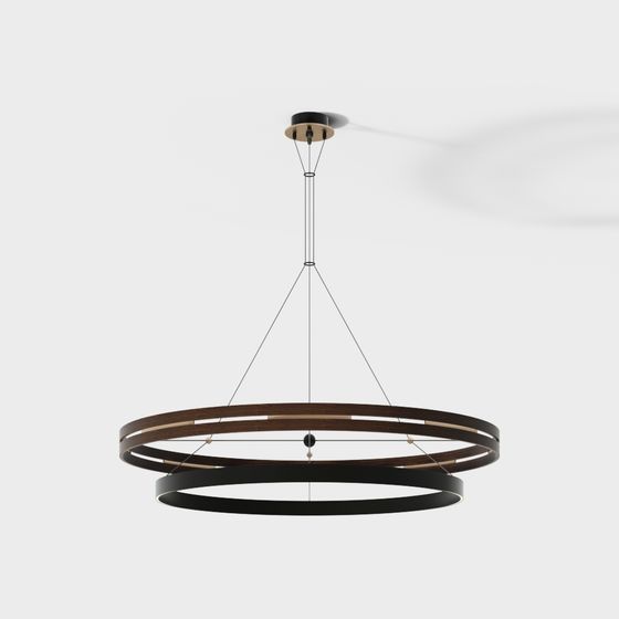 Ring Light Pendant 3D model for Modern Interiors
