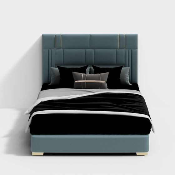 輝納KJ輕奢系列皮革床雙人床K11