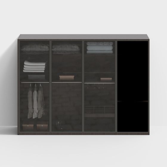 Urban Closet Low-Poly 3D model