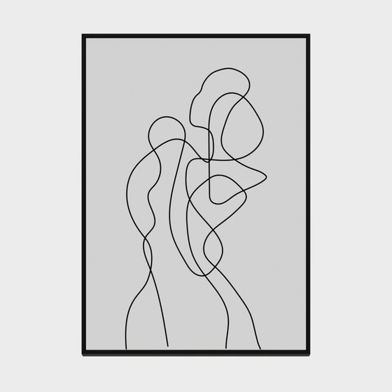 Dance of Lines 3D model for Creative Projects