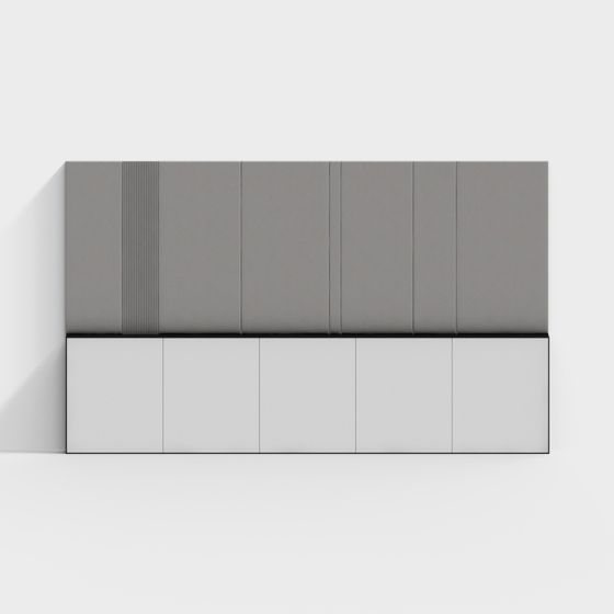 Modern Urban Wall Panel 3D model