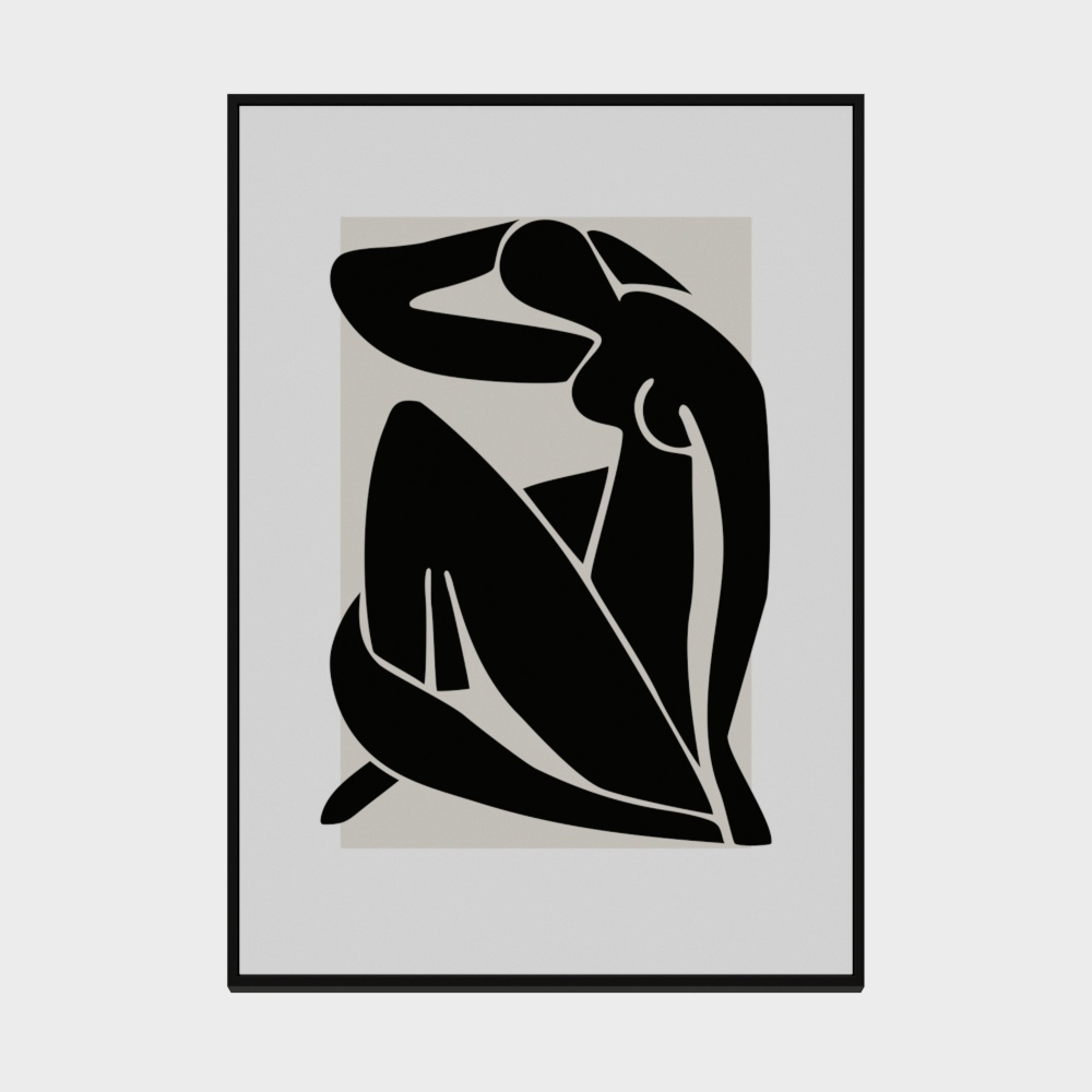 Inco - Light luxury living room sofa decoration painting abstract entrance combination five-in-one painting modern minimalist background wall hanging painting 3304-A075 (BASE)-I