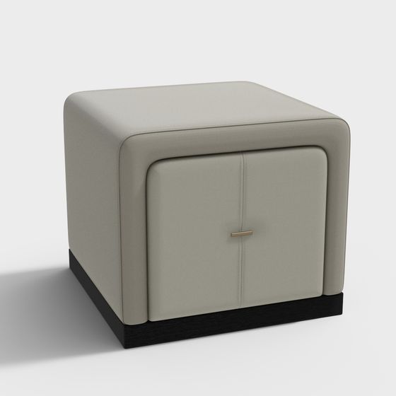Urban Cube 3D model - Contemporary Stool for Modern Spaces