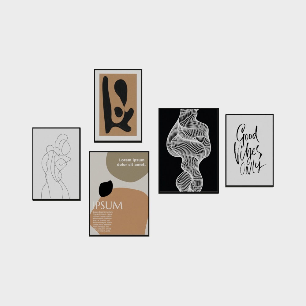 Abstract Gallery 3D Model