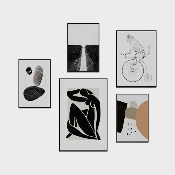 Abstract Frame 3D Model Collection for Artistic Exploration