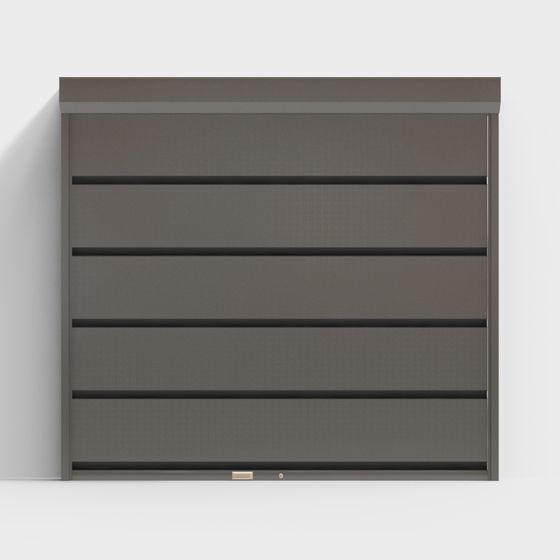 Stylish Minimalist Garage Door 3D Model