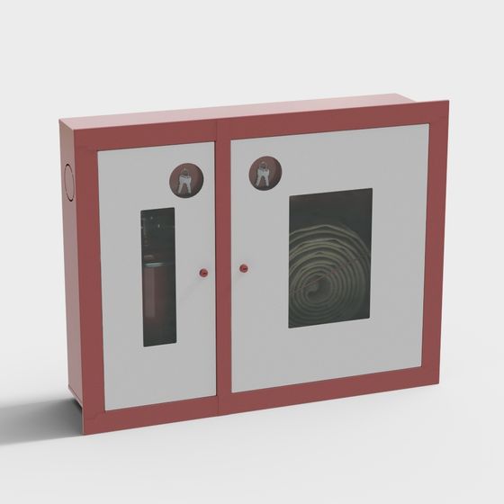 Stylish Minimalist Storage Cabinet 3D model