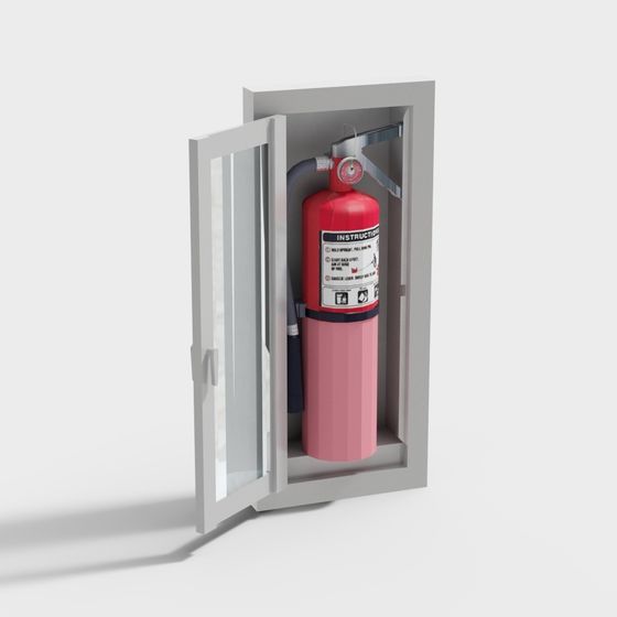 Low-Poly Fire Hydrant Cabinet 3D model for Creative Projects