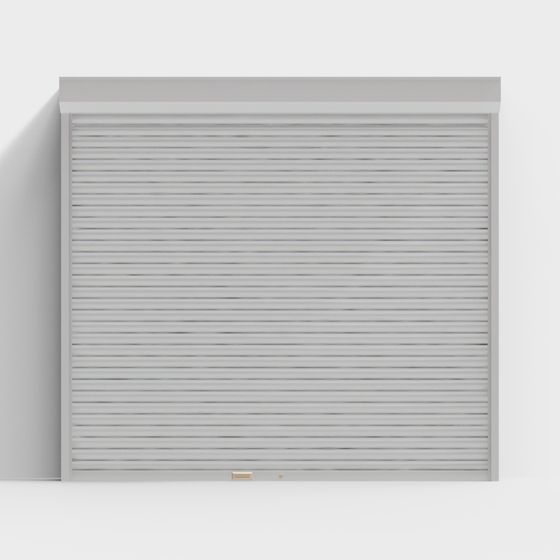 Stylish Low-Poly Roller Shutter Door 3D model