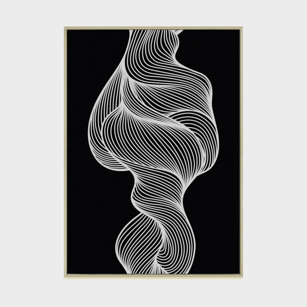 Inco - Light Luxury - Living Room Sofa Decoration Painting Abstract Metaphysics Combination Five-In-Picture Modern Simple Background Wall Hanging Painting 3304-1095-H