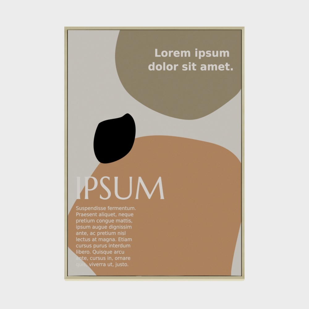 Abstract Frame 3D Model – Minimalist Artistic Design