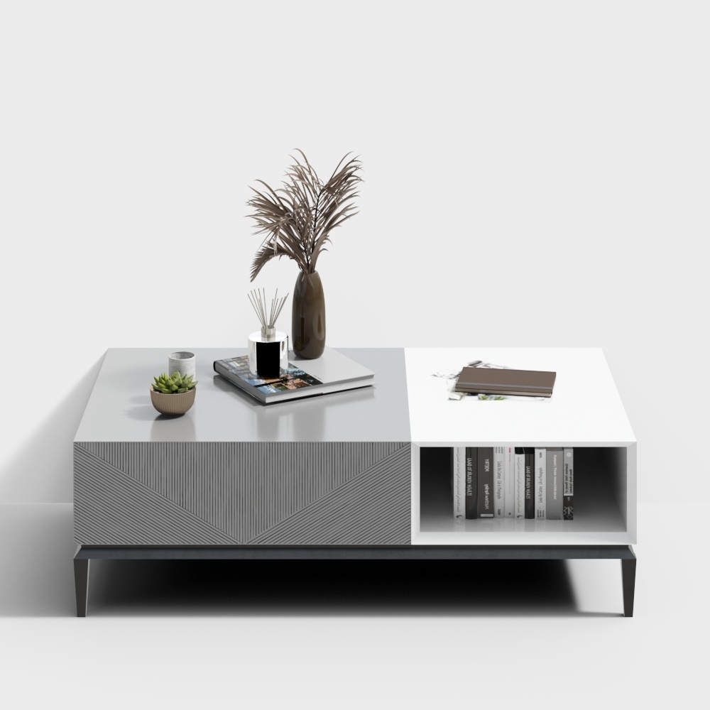 Mesa de café cuadrada de moda