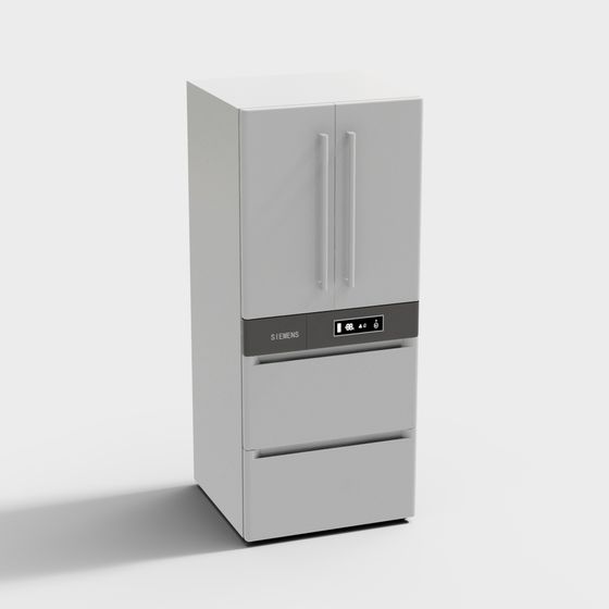Minimalist Siemens Refrigerator 3D model