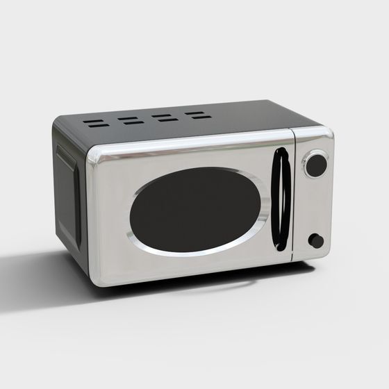 Vintage Microwave 3D model for Modern Homes