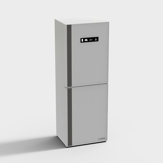 Modern Low-Polygon Refrigerator 3D model for Creative Spaces