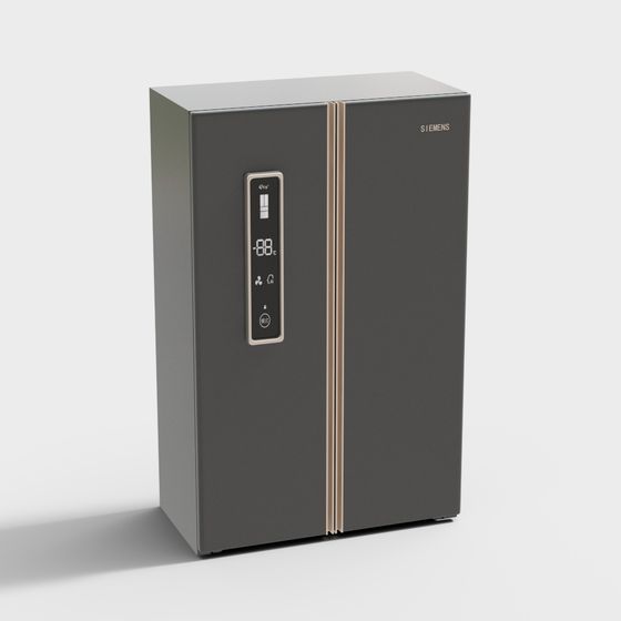 Chic Siemens Refrigerator 3D Model for Homes