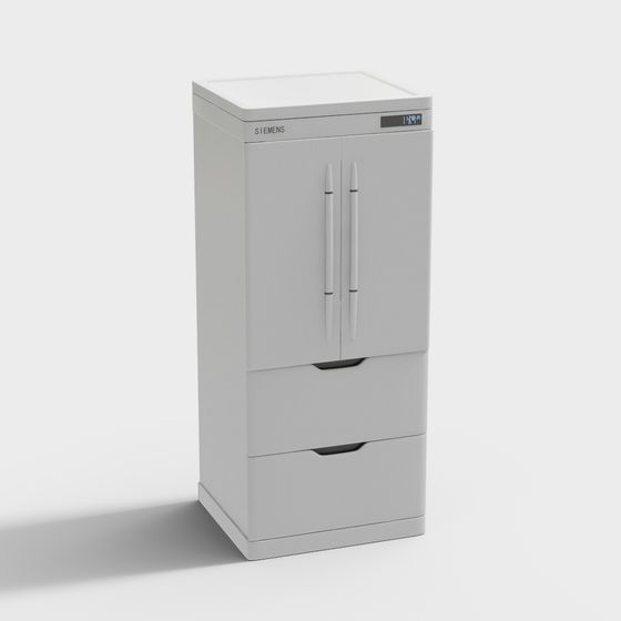 Minimalist Siemens Refrigerator 3D model