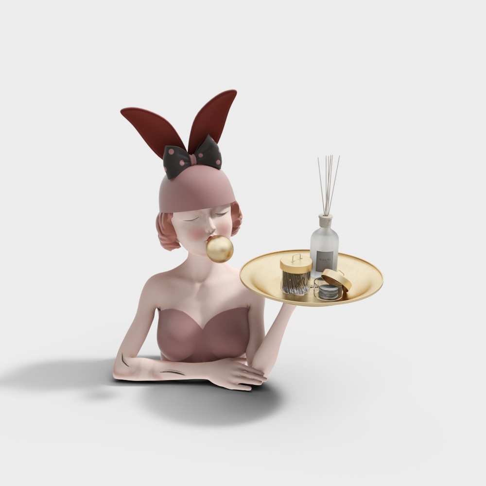 Light and luxurious sculpture