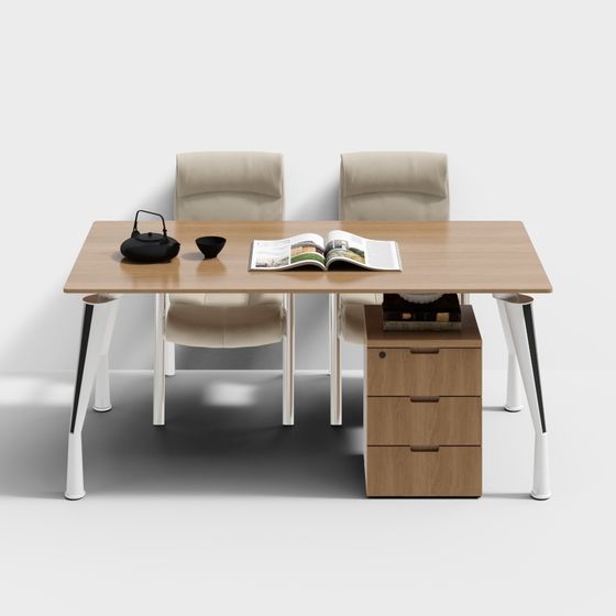 Modern Conference Table 3D Model