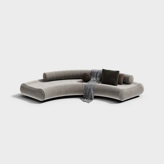 Curve Comfort 3D model Sofa