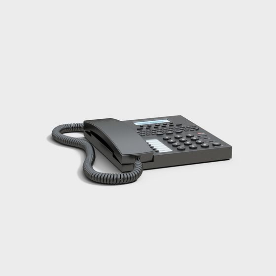 Contemporary Modern Telephone 3D Model