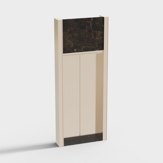 Elegant Minimalist Storage Cabinet 3D model