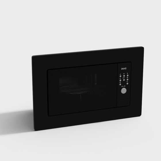 Minimalist Built-in Microwave 3D model