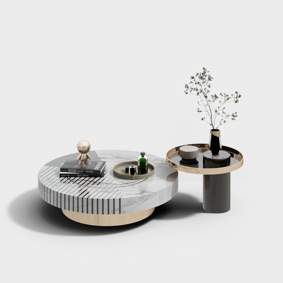 Urban Coffee Table 3D model for Modern Spaces