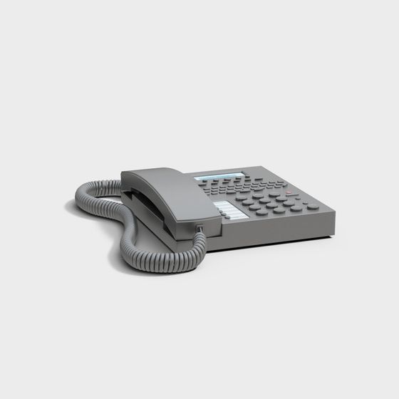 Nostalgic Retro Telephone 3D Model for Modern Creations