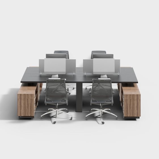 Modern Conference Room Layout 3D model