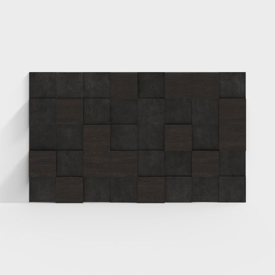 Urban Mosaic Low Poly Wall Panel 3D model for Creative Projects