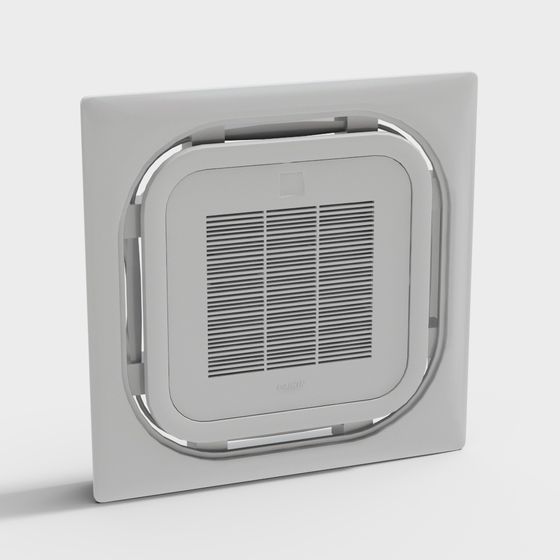 Modern Square Vent 3D model