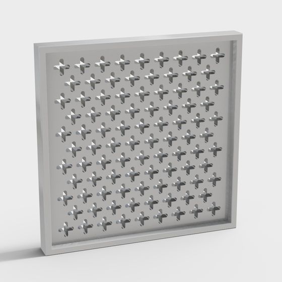 Cross Grid Panel 3D model