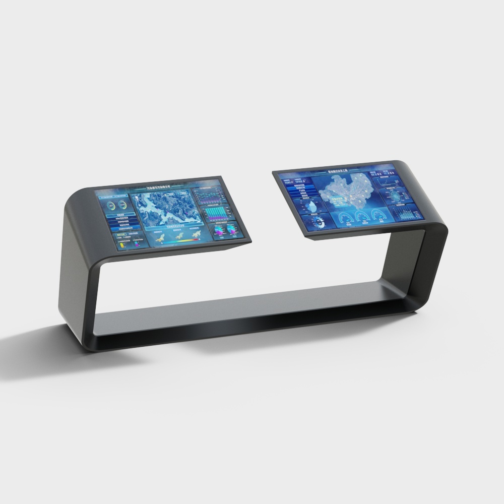 Modern multimedia interactive touch screen all-in-one machine combination