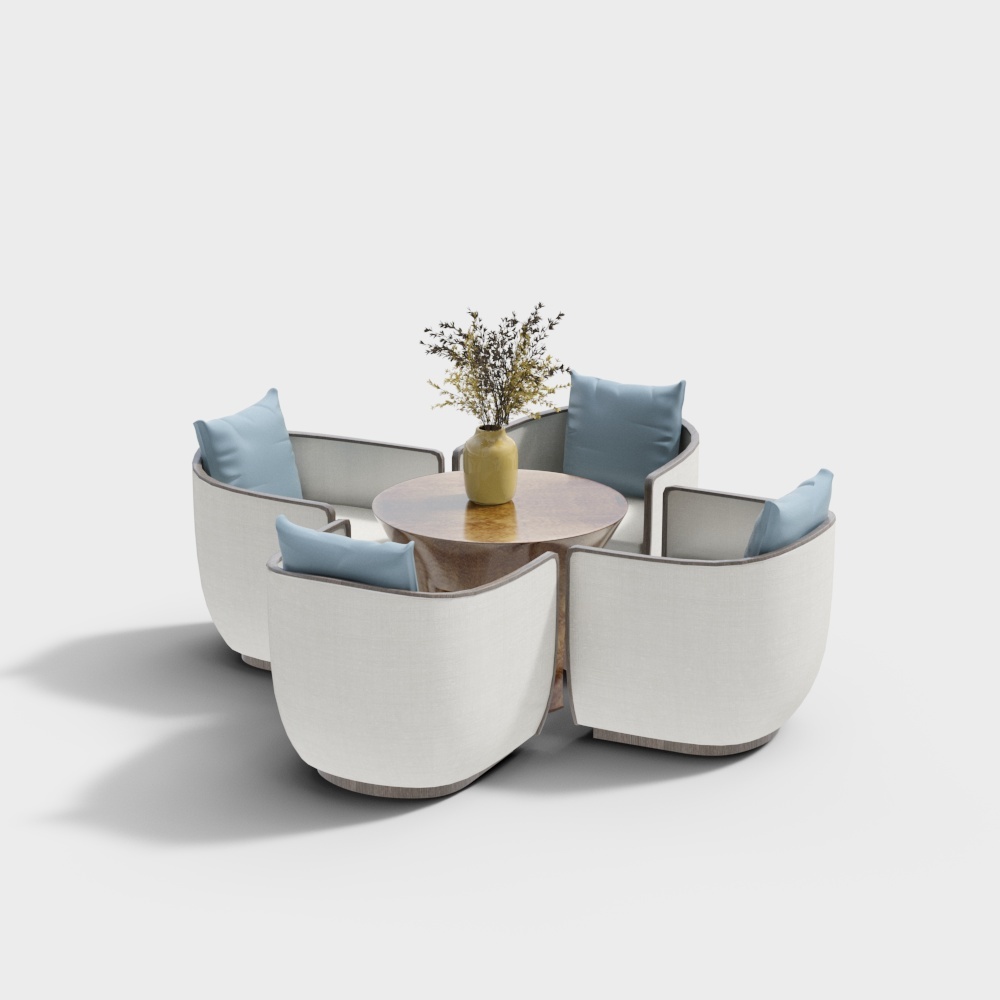 fabric leisure table and chairs