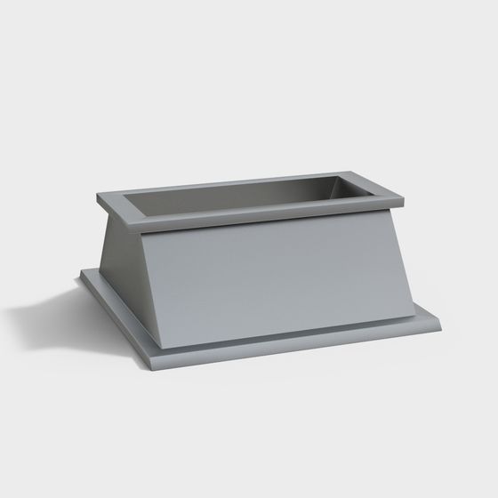 Stylish Urban Planter 3D model