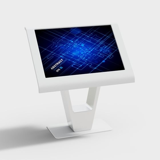 Touchscreen Kiosk 3D Model