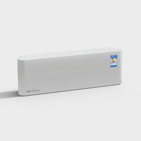 Modern Minimalist Wall-Mounted Air Conditioner 3D model