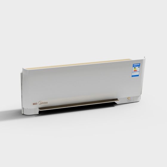 Elegant Midea Wall-Mounted Air Conditioner 3D model