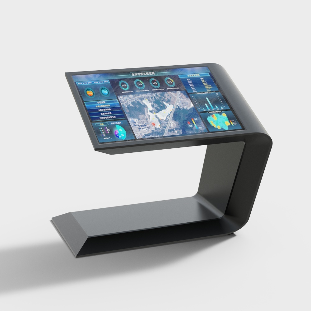 Modern multimedia interactive touch screen all-in-one machine combination
