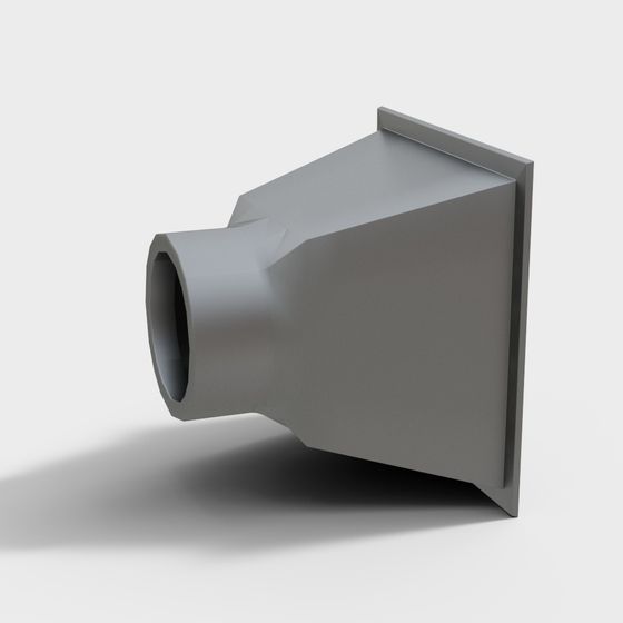 Stylish Geometric Pipe Connector 3D model for Creative Projects