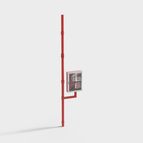 Low Poly Fire Hydrant 3D Model