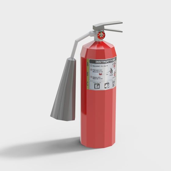Low Poly Fire Hydrant 3D model