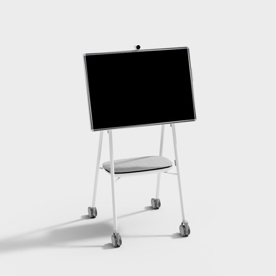 Modern Minimalist Mobile Whiteboard 3D model