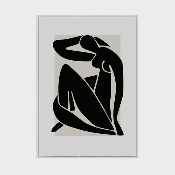 Abstract Dancer 3D model in Low-Poly Style