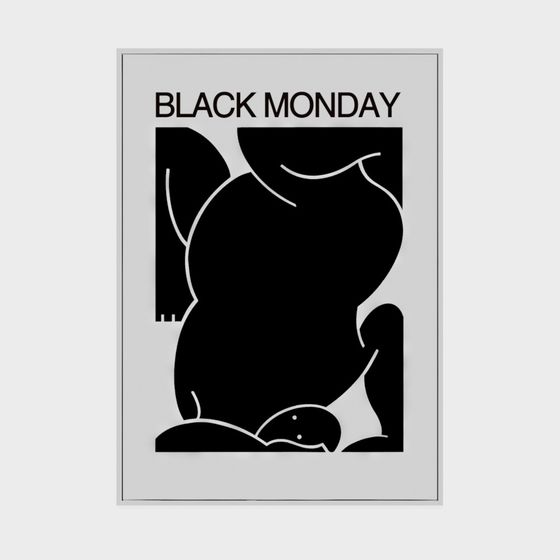 Black Monday 3D model of a Mysterious Black Cat