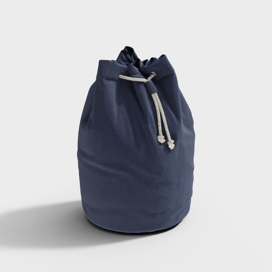 Drawstring Bucket Bag 3D Model